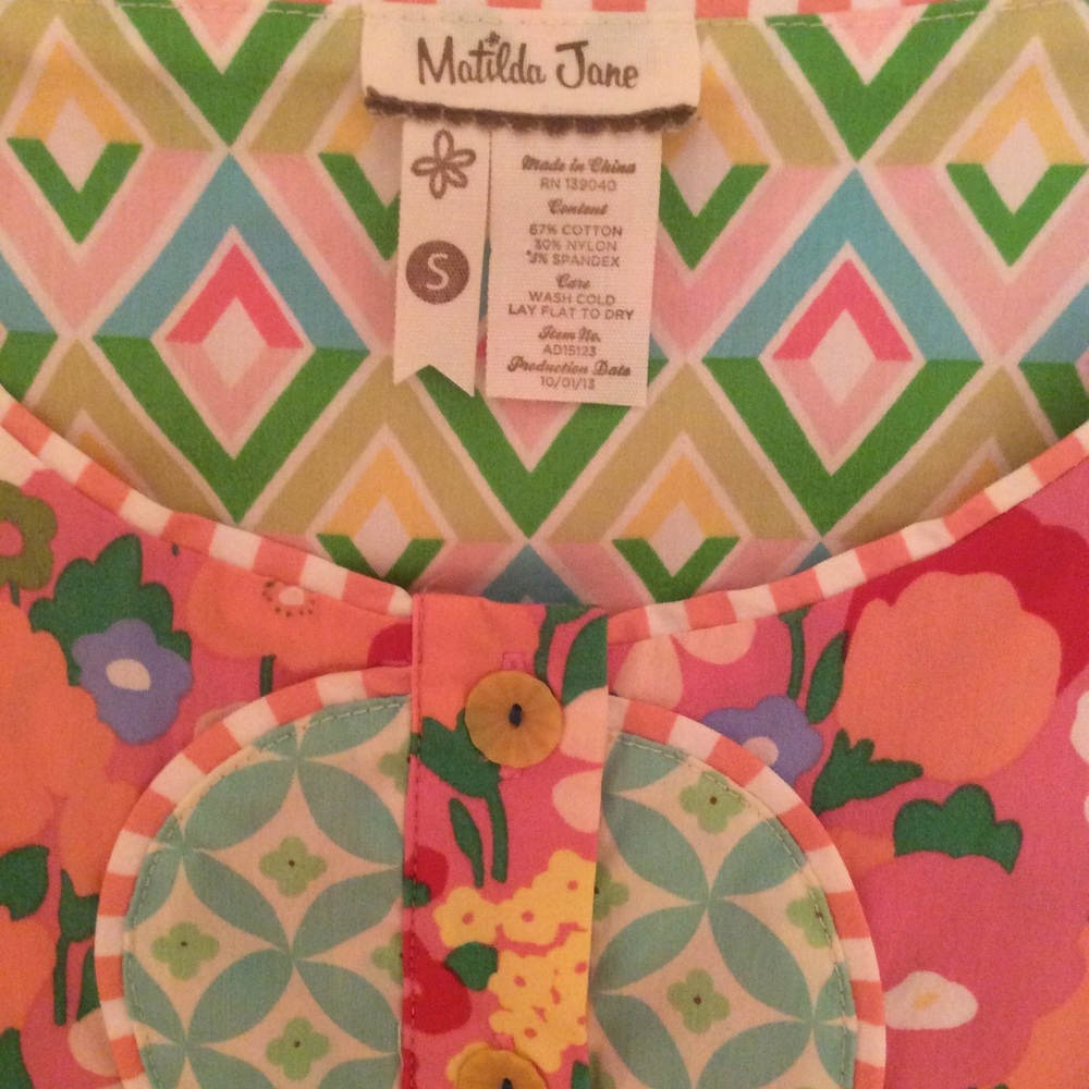 Matilda Jane Retro Floral Dress Sz S - Picture 4 of 8